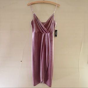Velvet Aubergine Tulip Dress